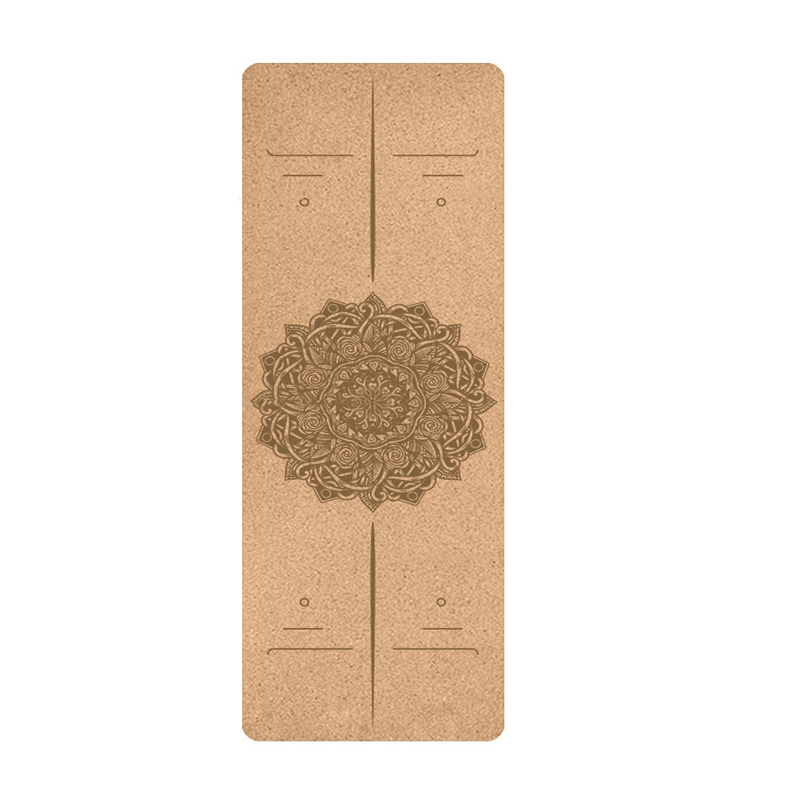 Tapis De Yoga En Liège Naturel - 60x25x0.6 Cm, Antidérapant, écologique, Léger (133g), Avec Sangle De Transport